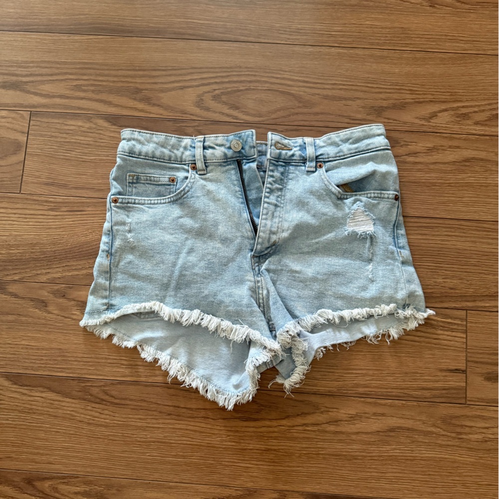 Frayed Denim Women's Shorts